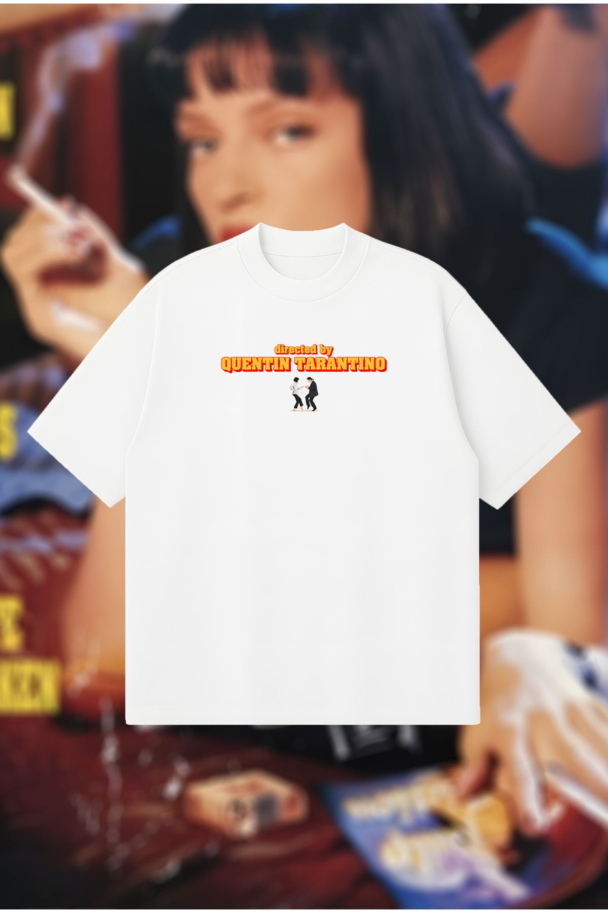 PURE POWER Directed by Quentin Tarantino Boxy Fit Oversize Unisex Tshirt – Baskılı Tişört | Streetwear