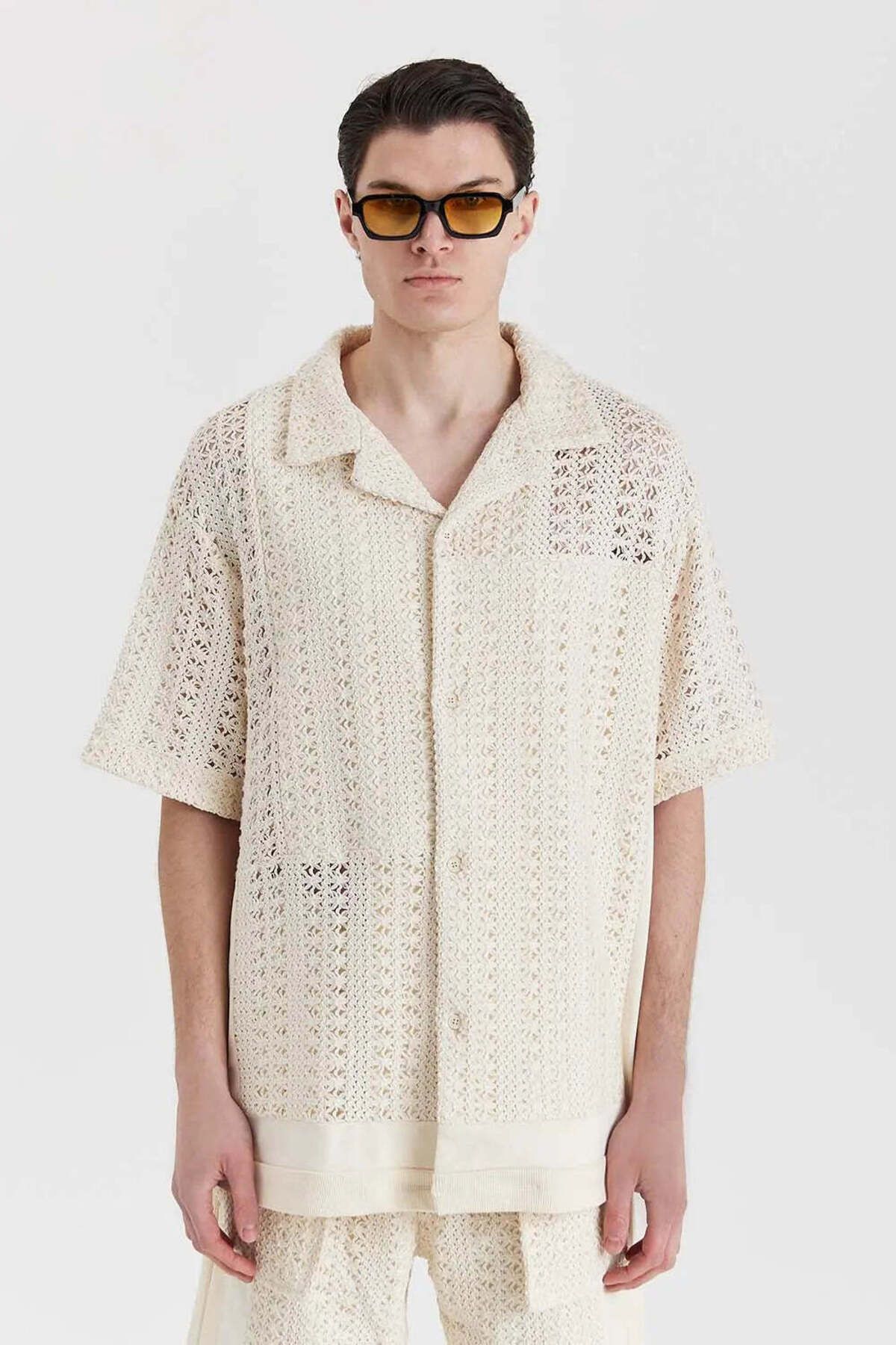 American Rag Cie Beige Heritage Gömlek - Regular Fit Erkekler İçin Konforlu Pamuk Gömlek