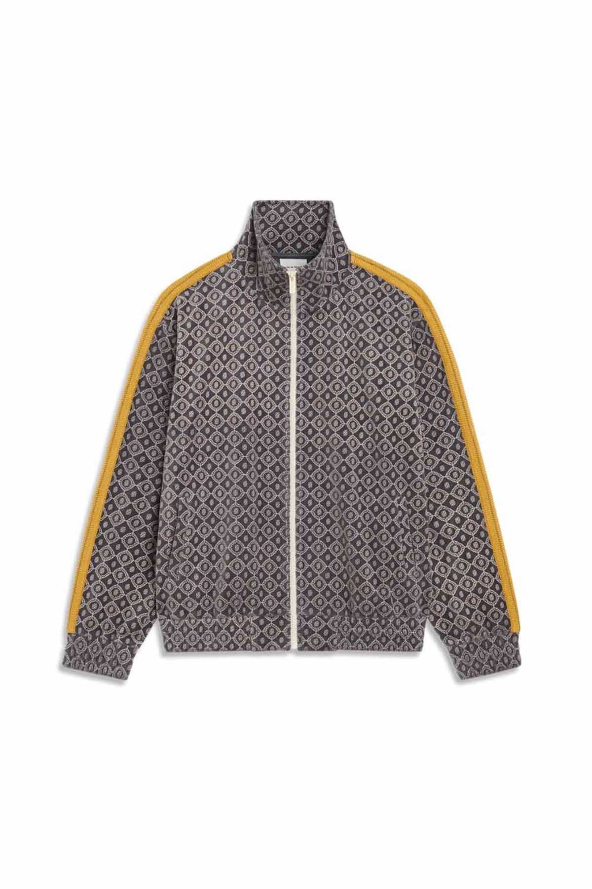 American Rag Cie Şık La Veste Monogramme Gri Kadife Spor Ceket - Yüksek Yaka ve Ergonomik Tasarım