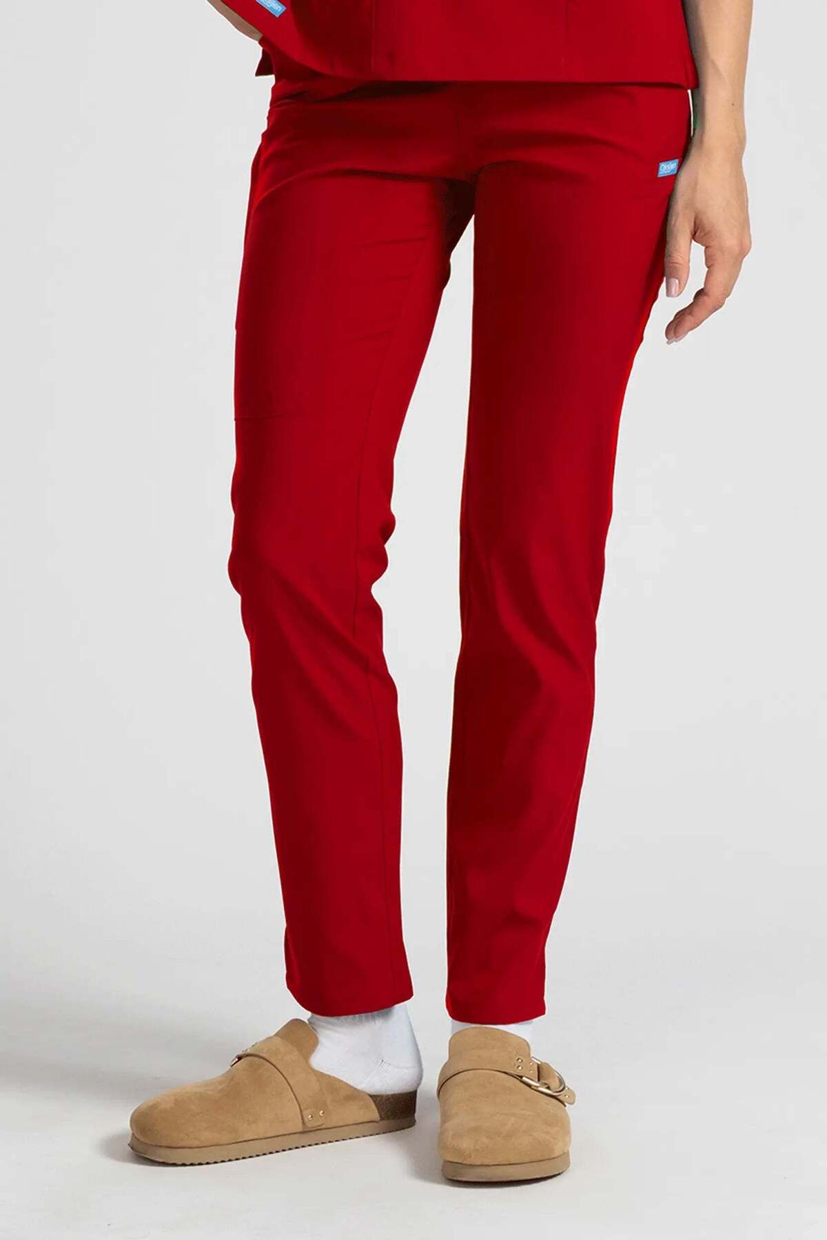 oksijen uniform Citrine - Kırmızı (Tek Alt & Pantolon) - M-40