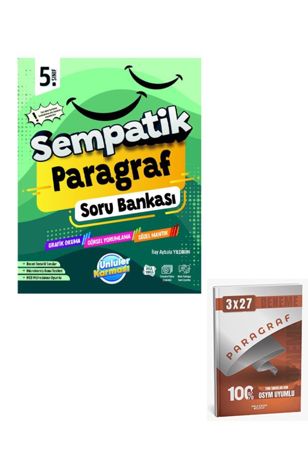 Anla Kazan Yayınları Ünlüler 2026 5.Sınıf Sempatik Paragraf Soru Bankası+Anla Kazan Paragraf