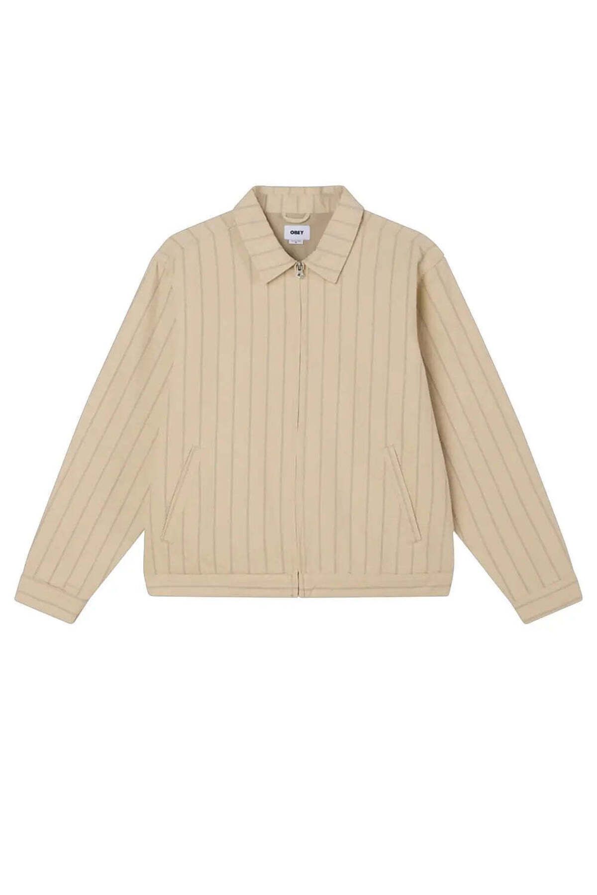 American Rag Cie Obey Stripe Zip Up Jacket - Erkekler İçin Şık ve Rahat Moda Seçeneği
