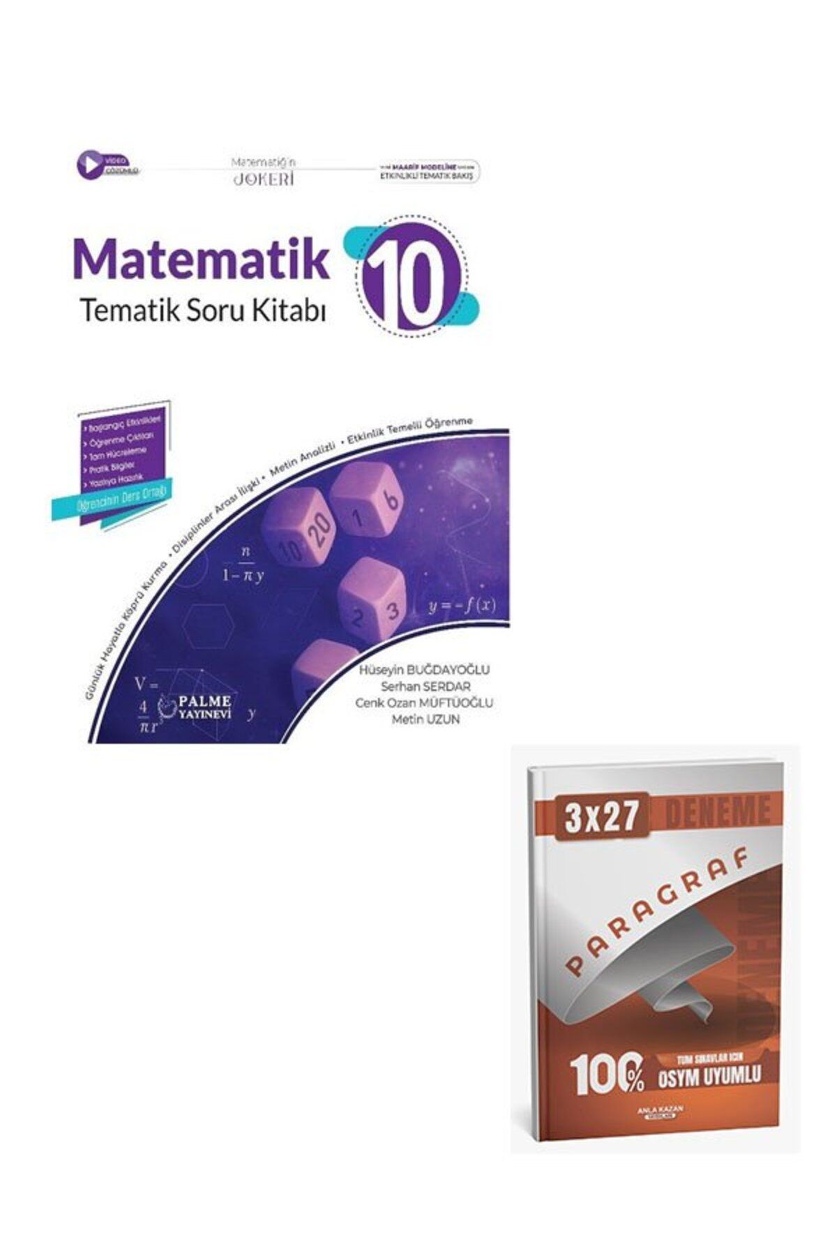 Anla Kazan Yayınları Palme 2026 10. Sınıf Matematik Joker Tematik Soru Kitabı+Anla Kazan Paragraf