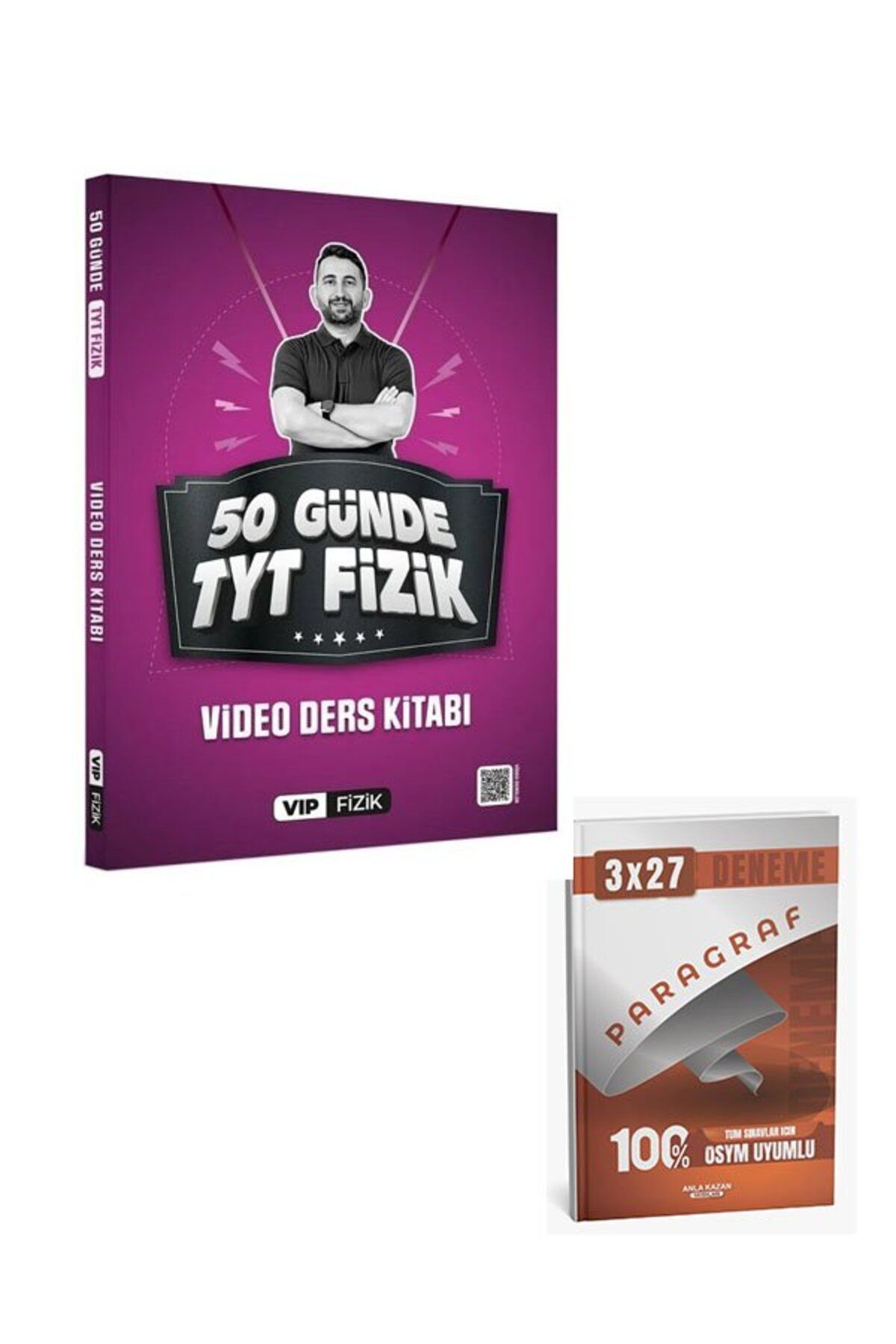 Anla Kazan Yayınları Vip Fizik YKS TYT 50 Günde Fizik Video Ders Kitabı+Anla Kazan Paragraf