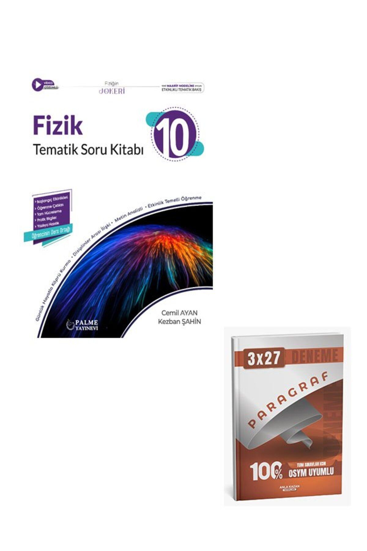 Anla Kazan Yayınları Palme 2026 10. Sınıf Fizik Joker Tematik Soru Kitabı+Anla Kazan Paragraf