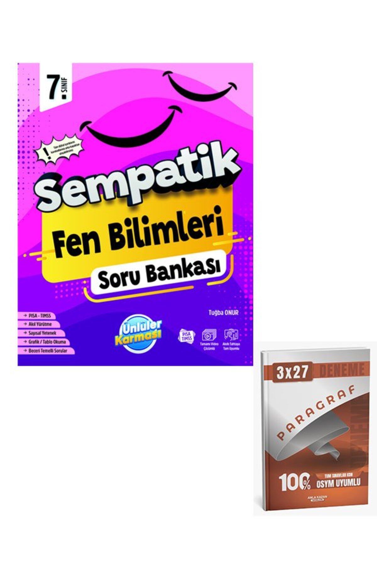 Anla Kazan Yayınları Ünlüller 2026 7.Sınıf Sempatik Fen Bilimleri Soru Bankası+Anla Kazan Paragraf