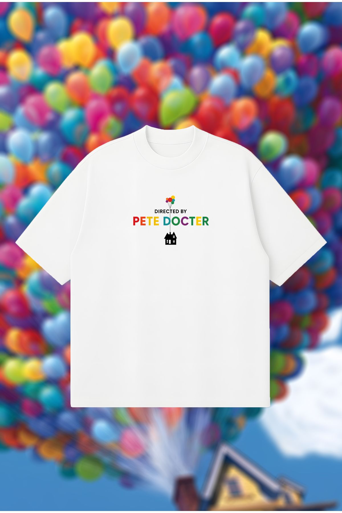 PURE POWER Directed by Pete Docter Boxy Fit Oversize Unisex Tshirt – Baskılı Tişört | Streetwear