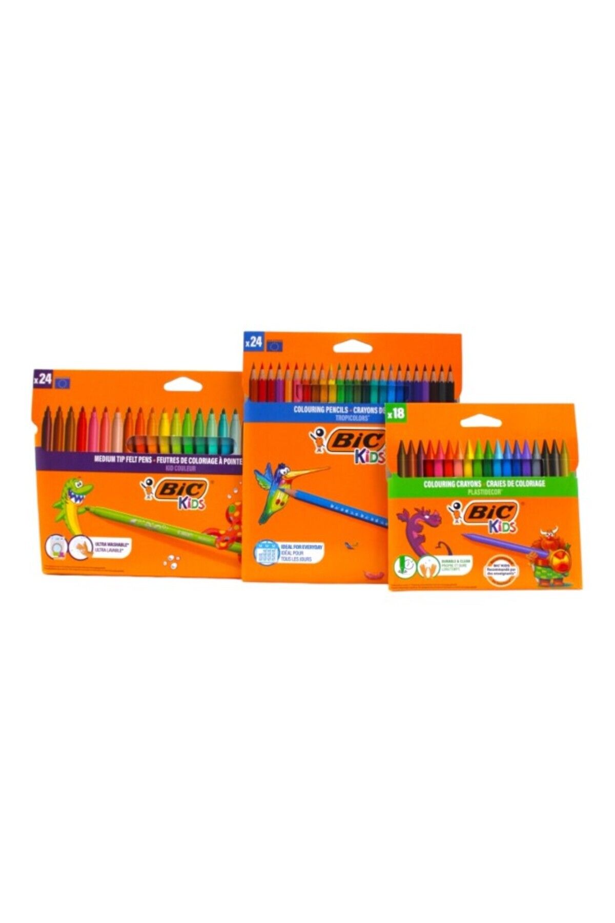 Bic Kırtasiye Ofisi Anaokulu Ve Ilkokul 3 Parça Premium Boya Seti