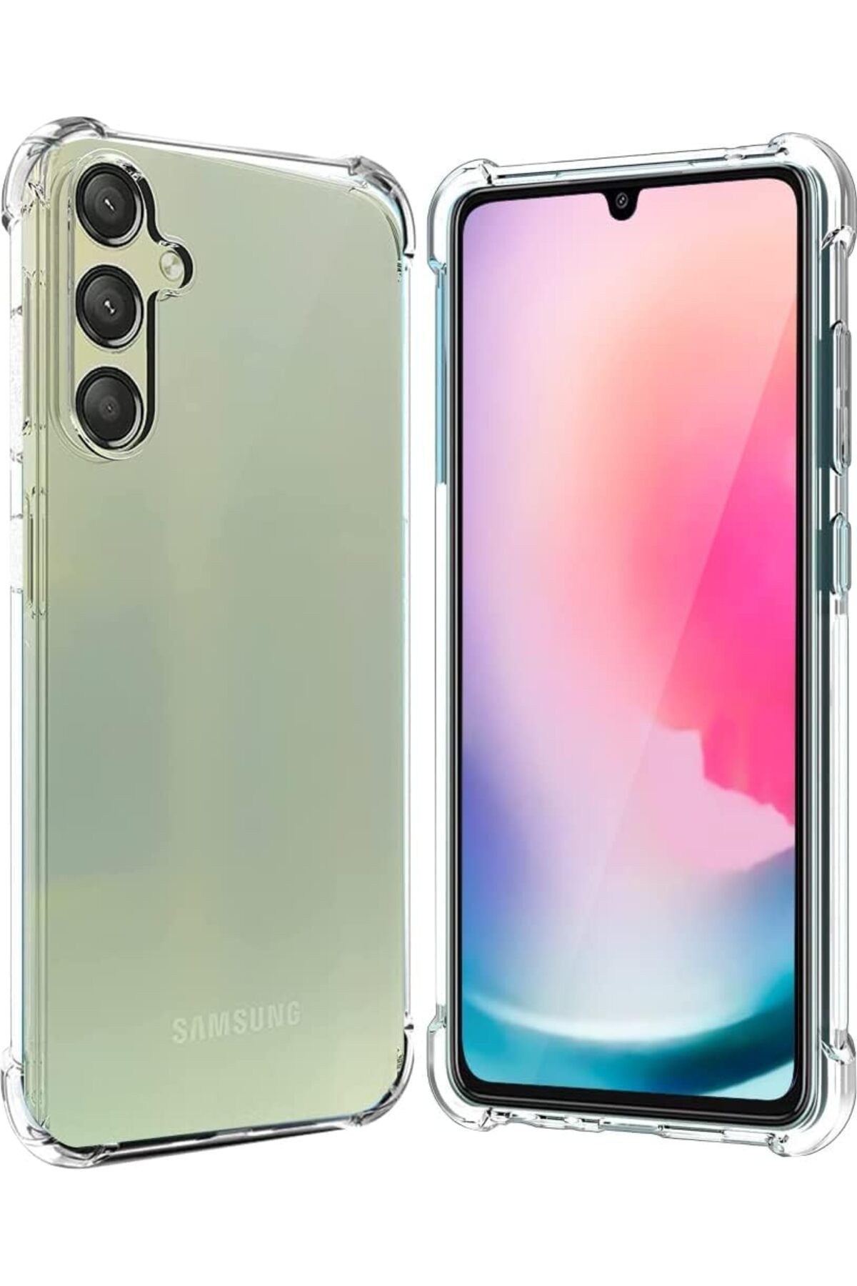 Ehr. Samsung Galaxy A26 Uyumlu Darbe Önleyici Sararmaya Dayanıklı Airbag Korumalı Ultra Slim TPU Şeffaf S