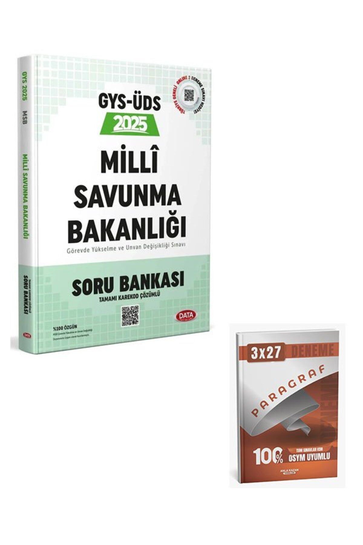 Anla Kazan Yayınları Data 2025 GYS ÜDS Milli Savunma Bakanlığı Soru Bankası+Anla Kazan Paragraf