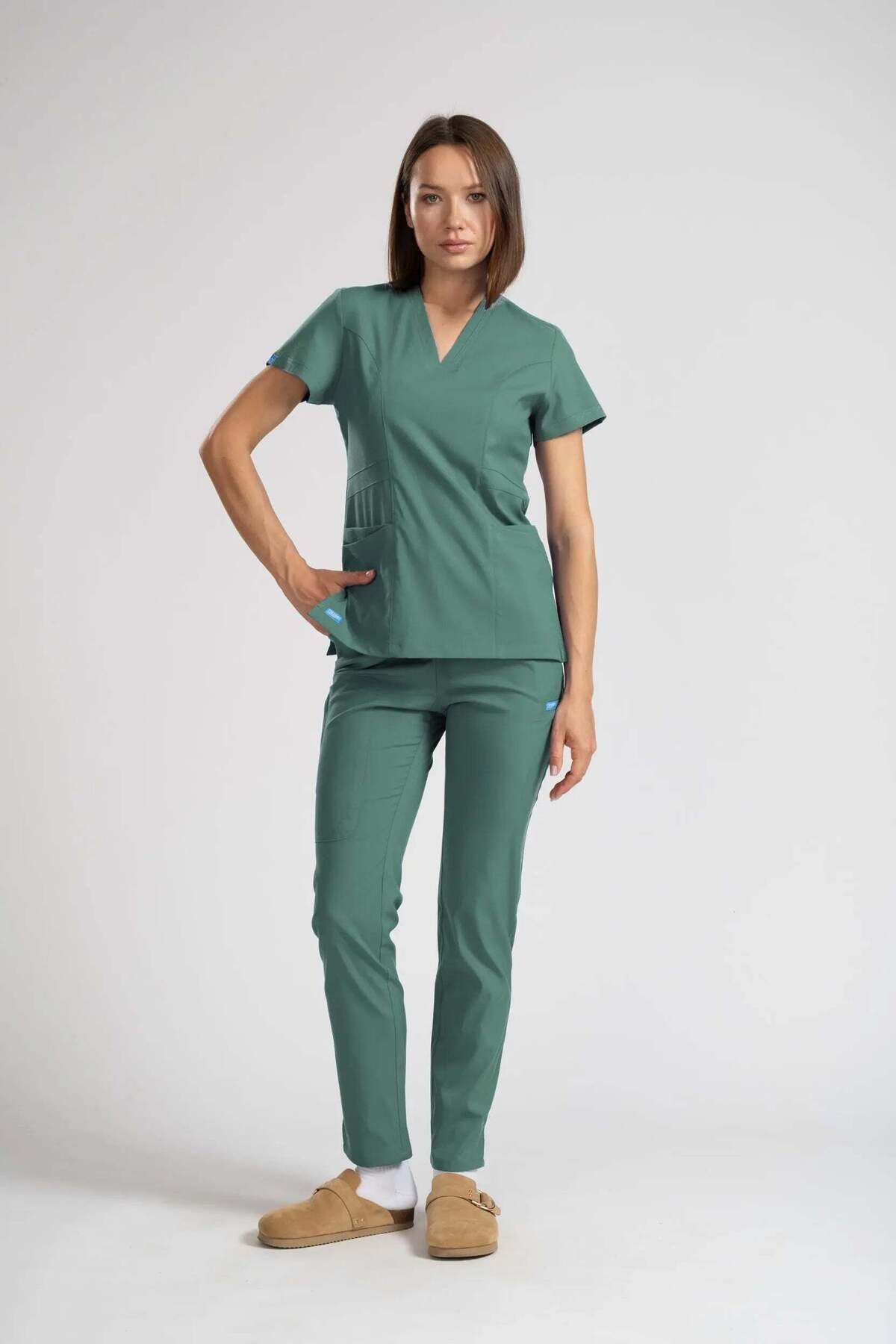 oksijen uniform Citrine - Petrol Yeşili (Takım) - S-38