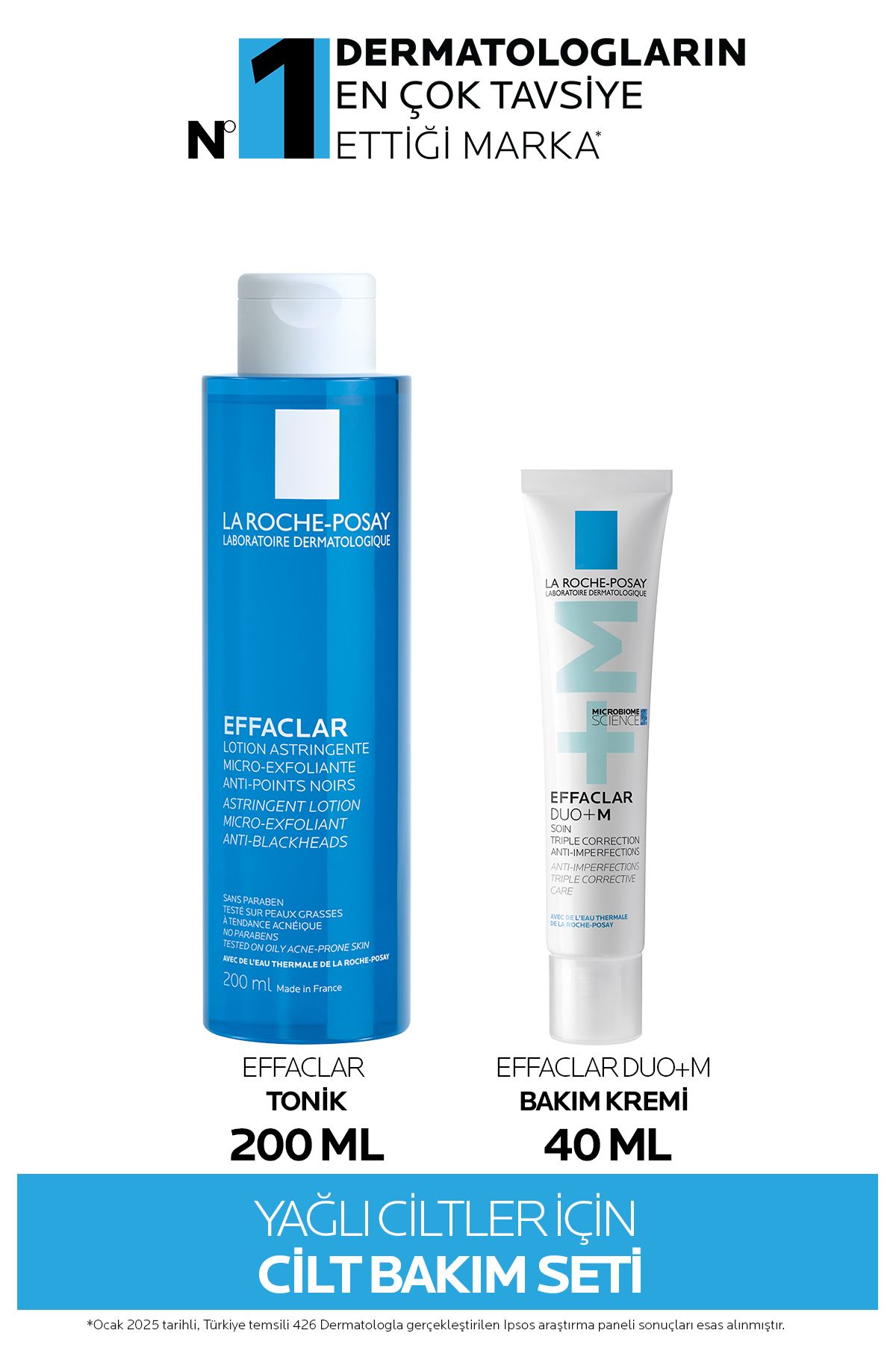 La Roche Posay Yağlı Ciltler için Cilt Bakım Seti
