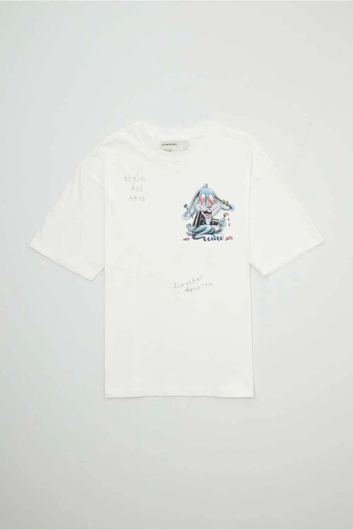 American Rag Cie DOMREBEL Tony T-Shirt: Orijinal Sanat Baskılı, Rahat Fit Pamuklu Tişört