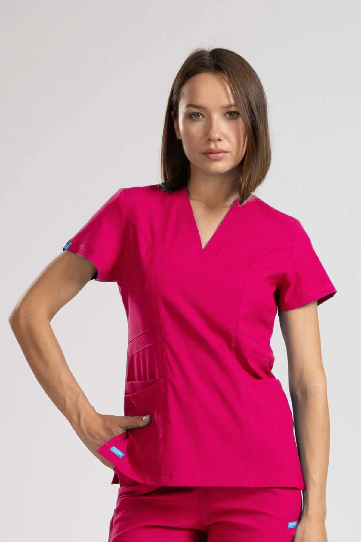 oksijen uniform Citrine - Nar Çiçeği (Tek Üst) - XL-44
