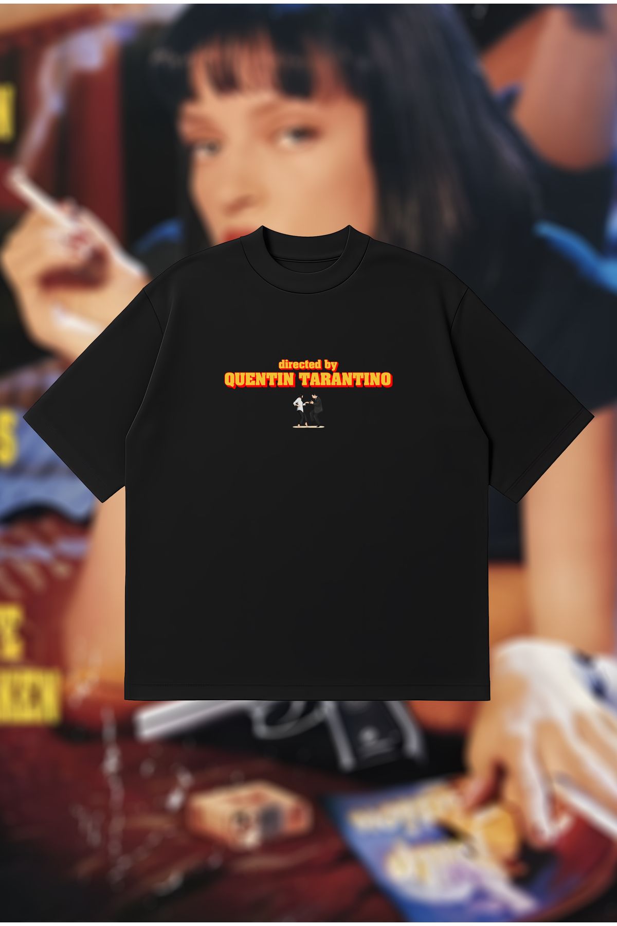 PURE POWER Directed by Quentin Tarantino Boxy Fit Oversize Unisex Tshirt – Baskılı Tişört | Streetwear