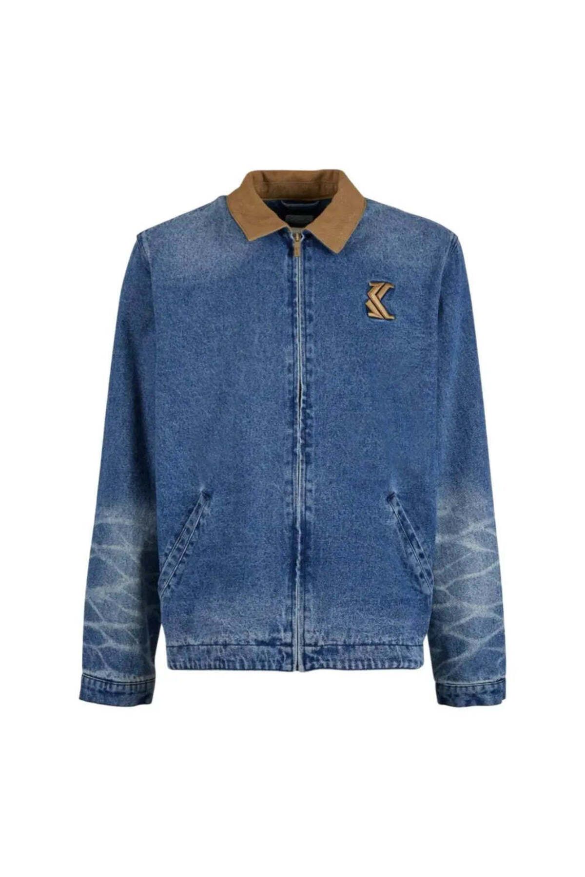 American Rag Cie 100% Pamuk Indigo Renkli Og Washed Denim Ceket - Rahat Kesim ve Kolay Bakım