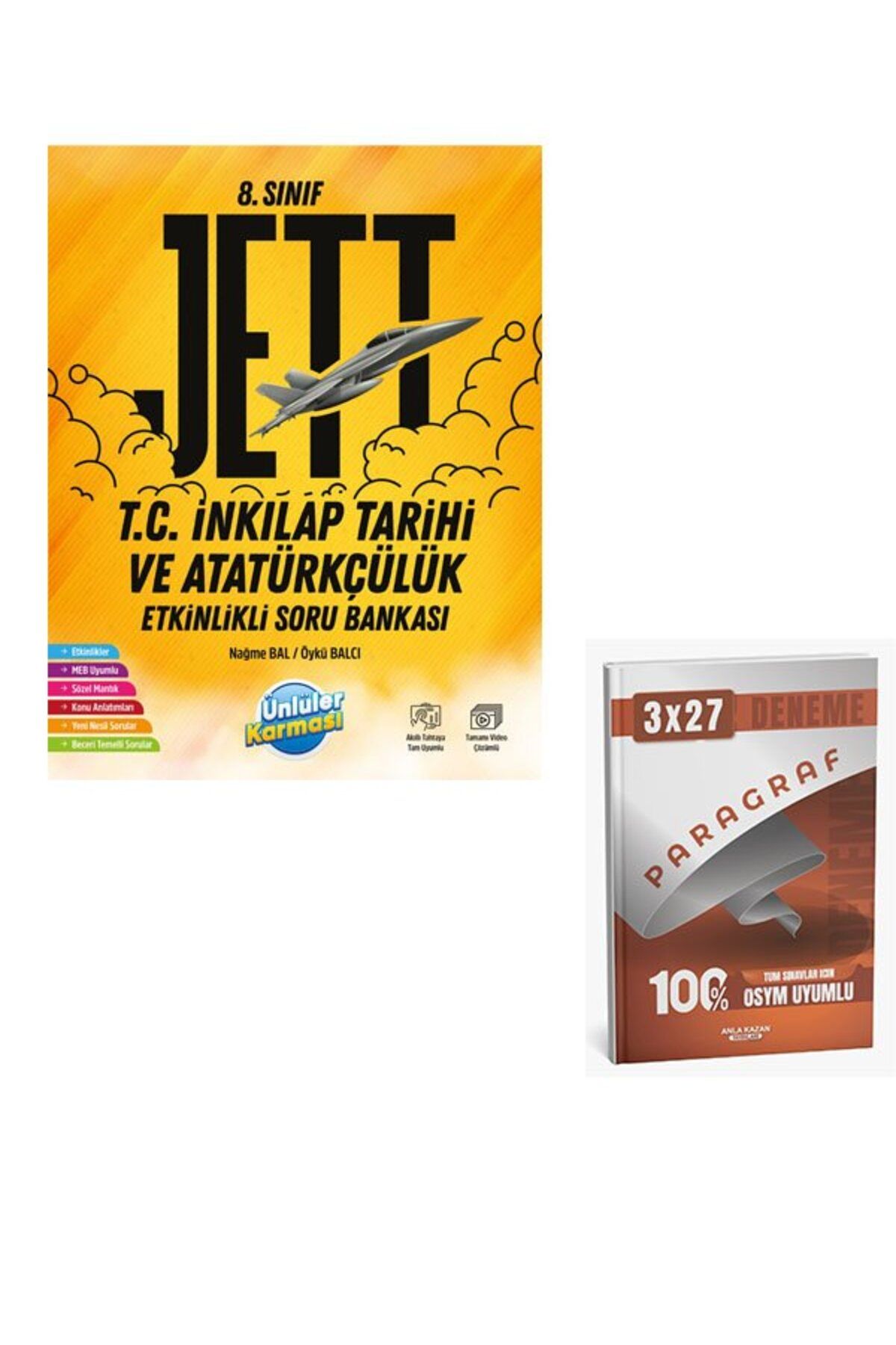 Anla Kazan Yayınları Ünlüller 2026 8 Sınıf Jett Etkinlikli T.c İnkılap Tarihi ve Atatürkçülük Soru Bankası+Anla Kazan Pa
