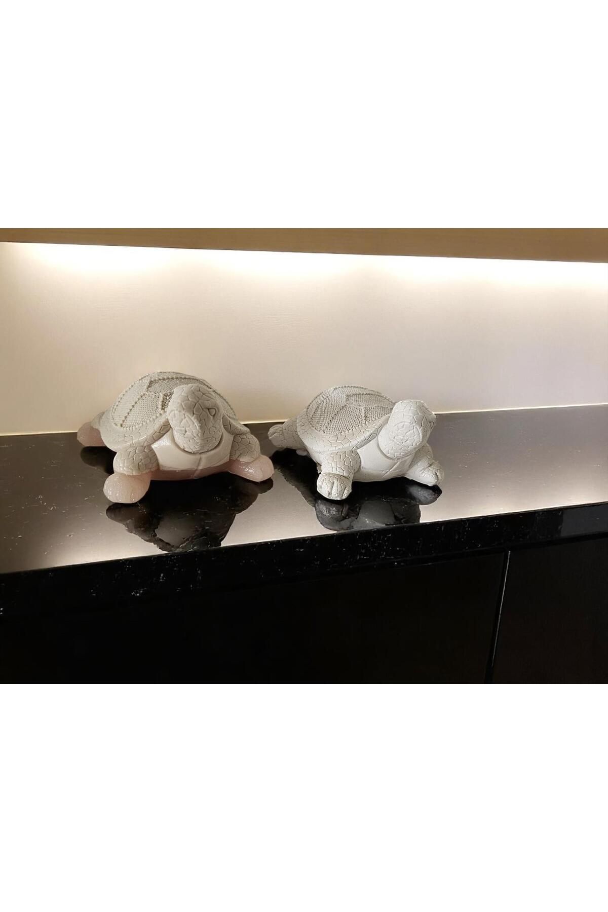 Hanlar Home Kaplumbağa Seti | Doğal Temalı Biblo | Polyester (10x8x5)