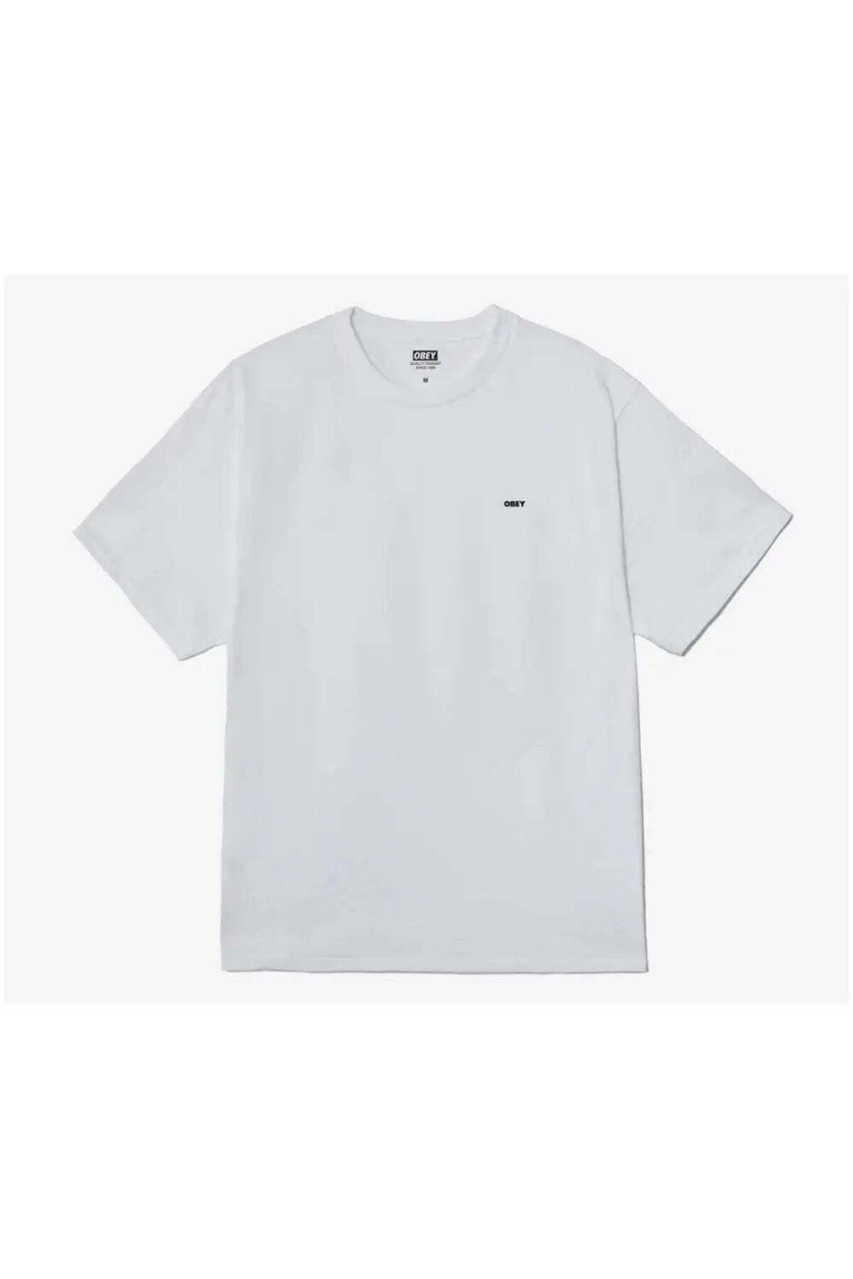 American Rag Cie Obey Target Icon T-shirt - Erkekler İçin Beyaz, Şık Tasarım, Rahat Kalıp