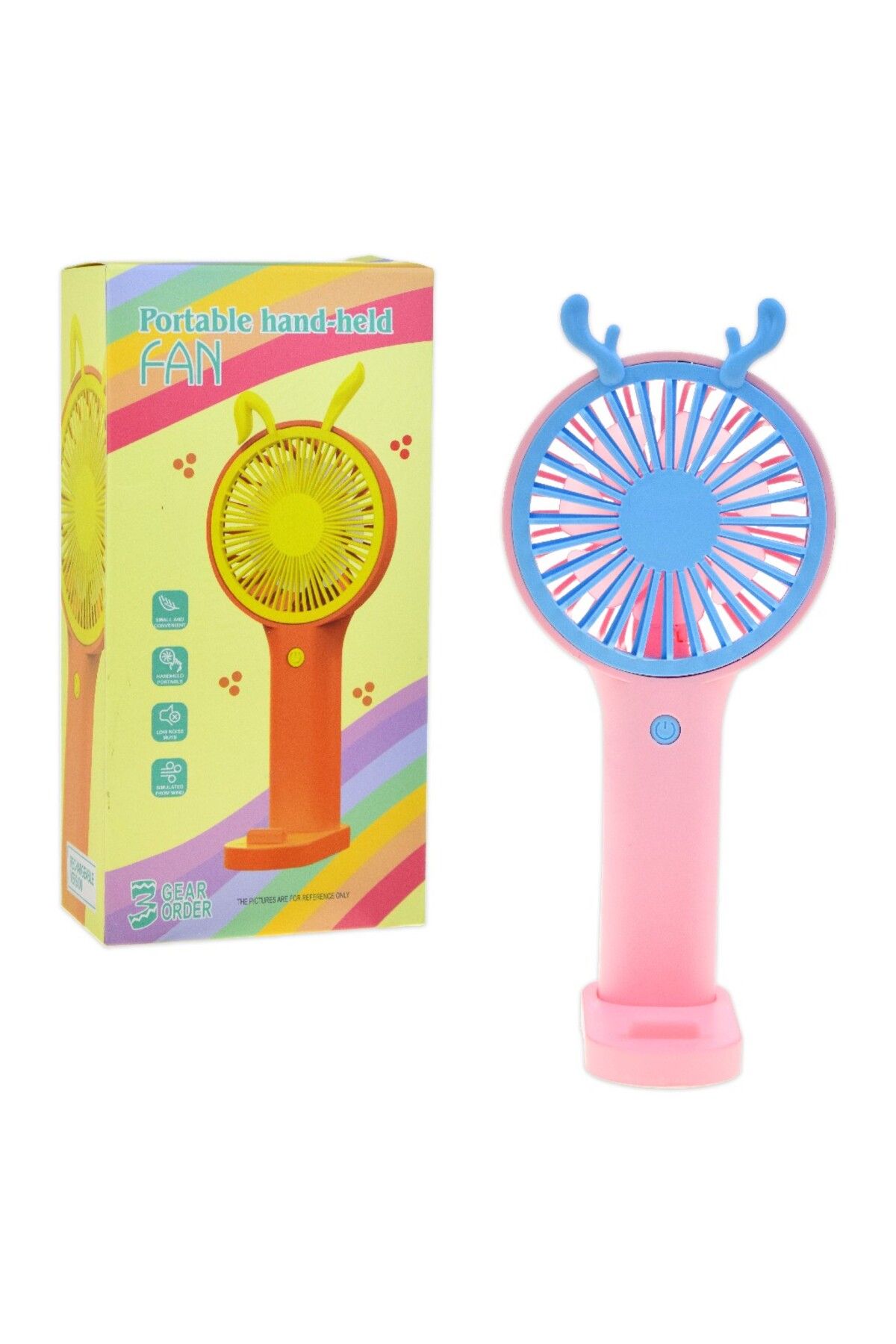 Nerox Kulaklı Mini El Fanı/Vantilatör - Taşınabilir, Pratik Soğutucu