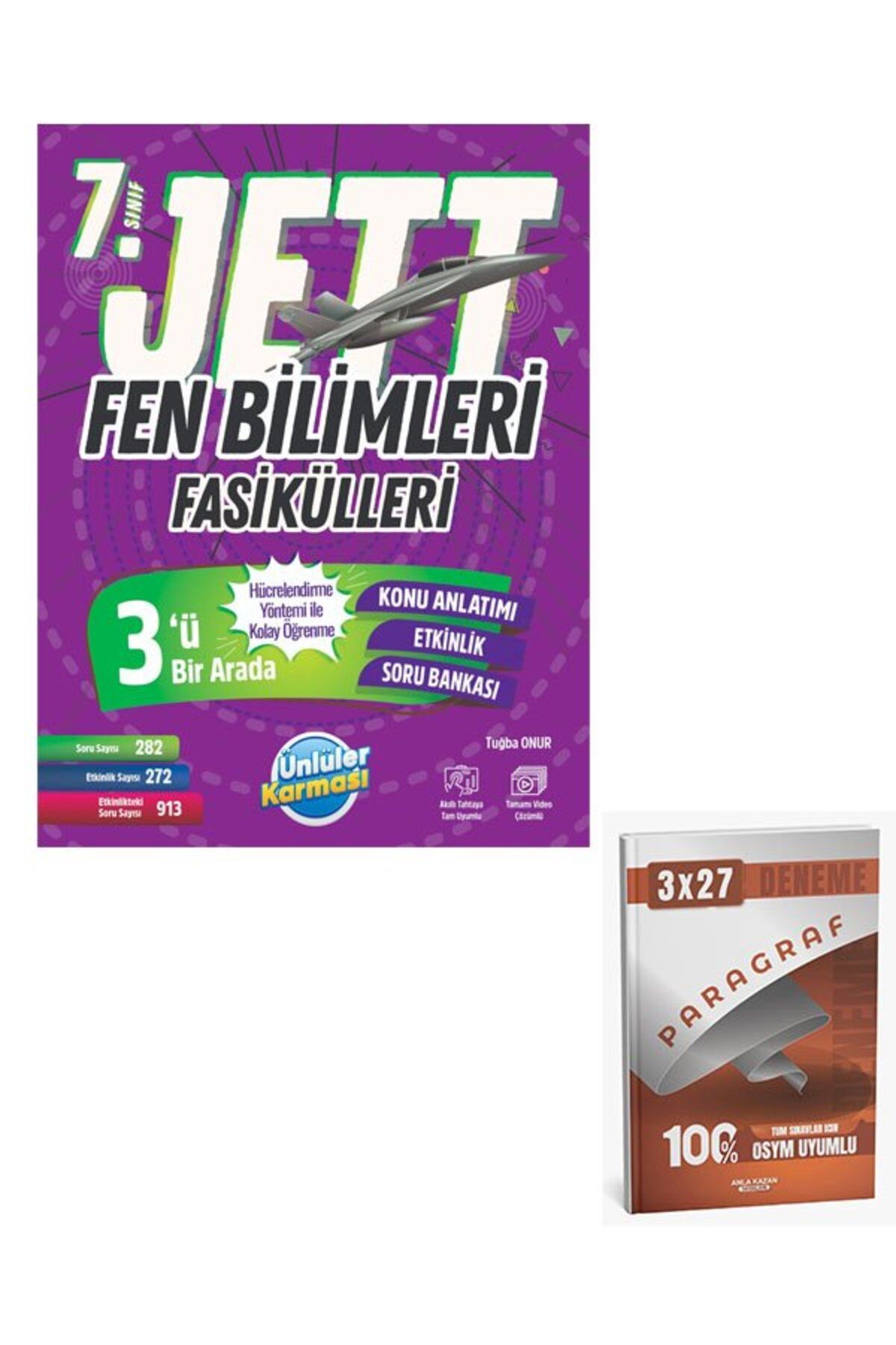 Anla Kazan Yayınları Ünlüller 2026 7. Sınıf Jett Fen Bilimleri Fasikülleri+Anla Kazan Paragraf
