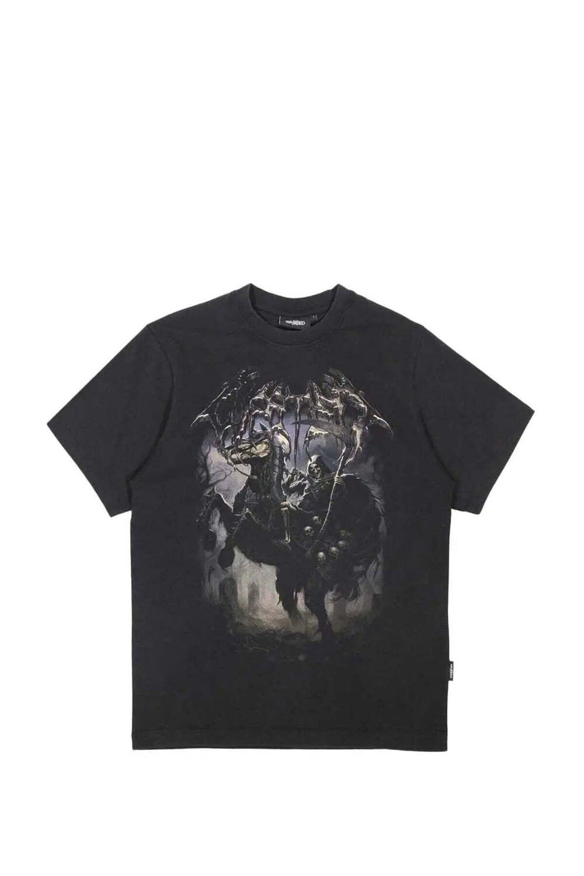 American Rag Cie %100 Pamuk Siyah Ashes T-Shirt - Rahat ve Şık Tasarım