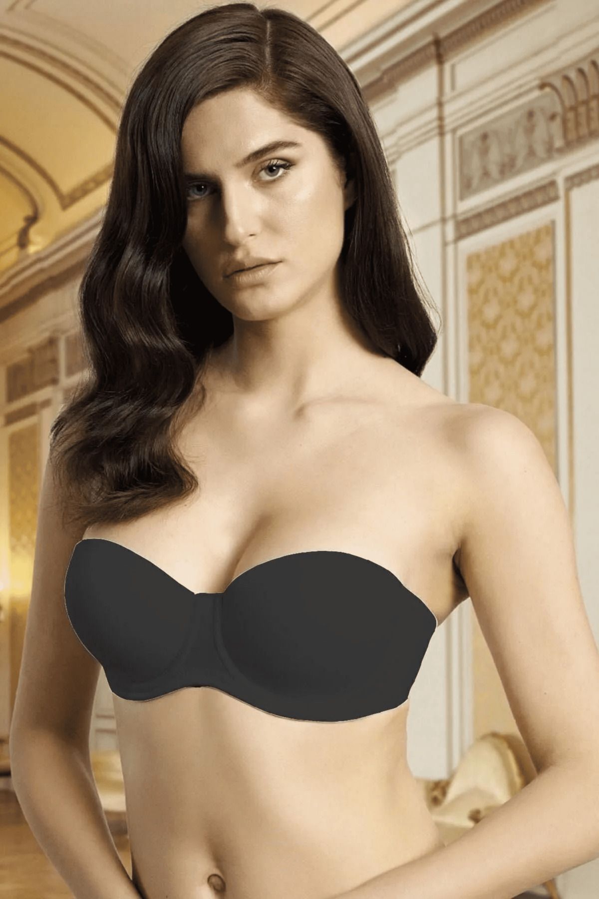 Mollycrush Kadın Desteksiz Sırtı Şeffaf Sütyen 1502