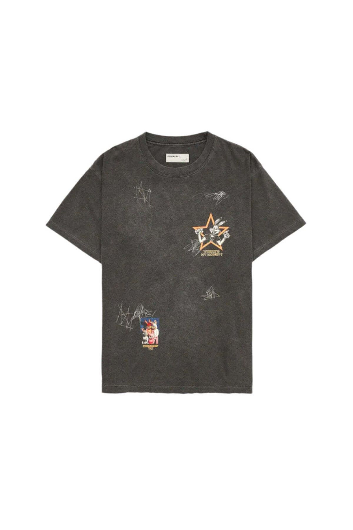 American Rag Cie Özgün Sanatlı Bunstar T-Shirt - Kanada Yapımı, %100 Pamuk, Regular Fit