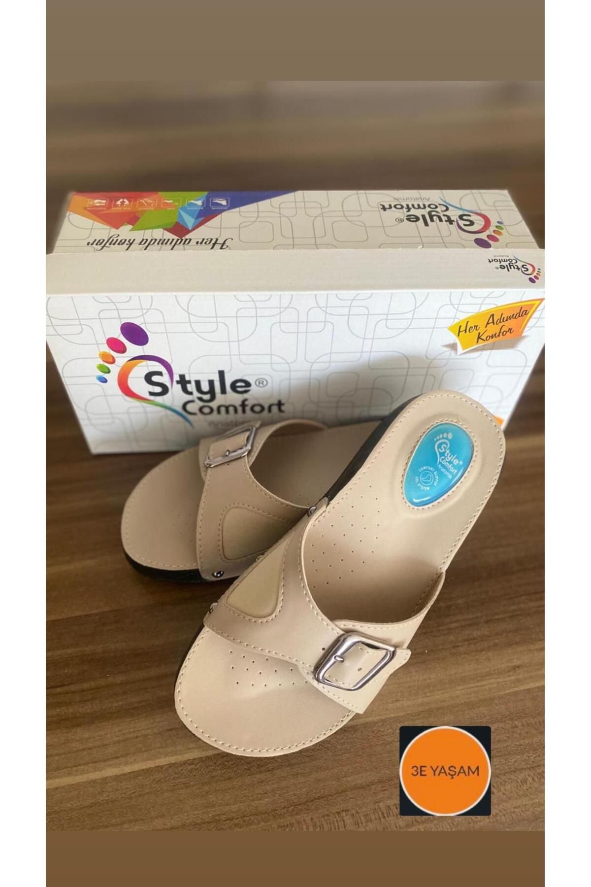 3E yaşam Comfort Style Ortopedik Halluks Ve Topuk Dikeni Terliği Kemik Çıkıntısı Terliği