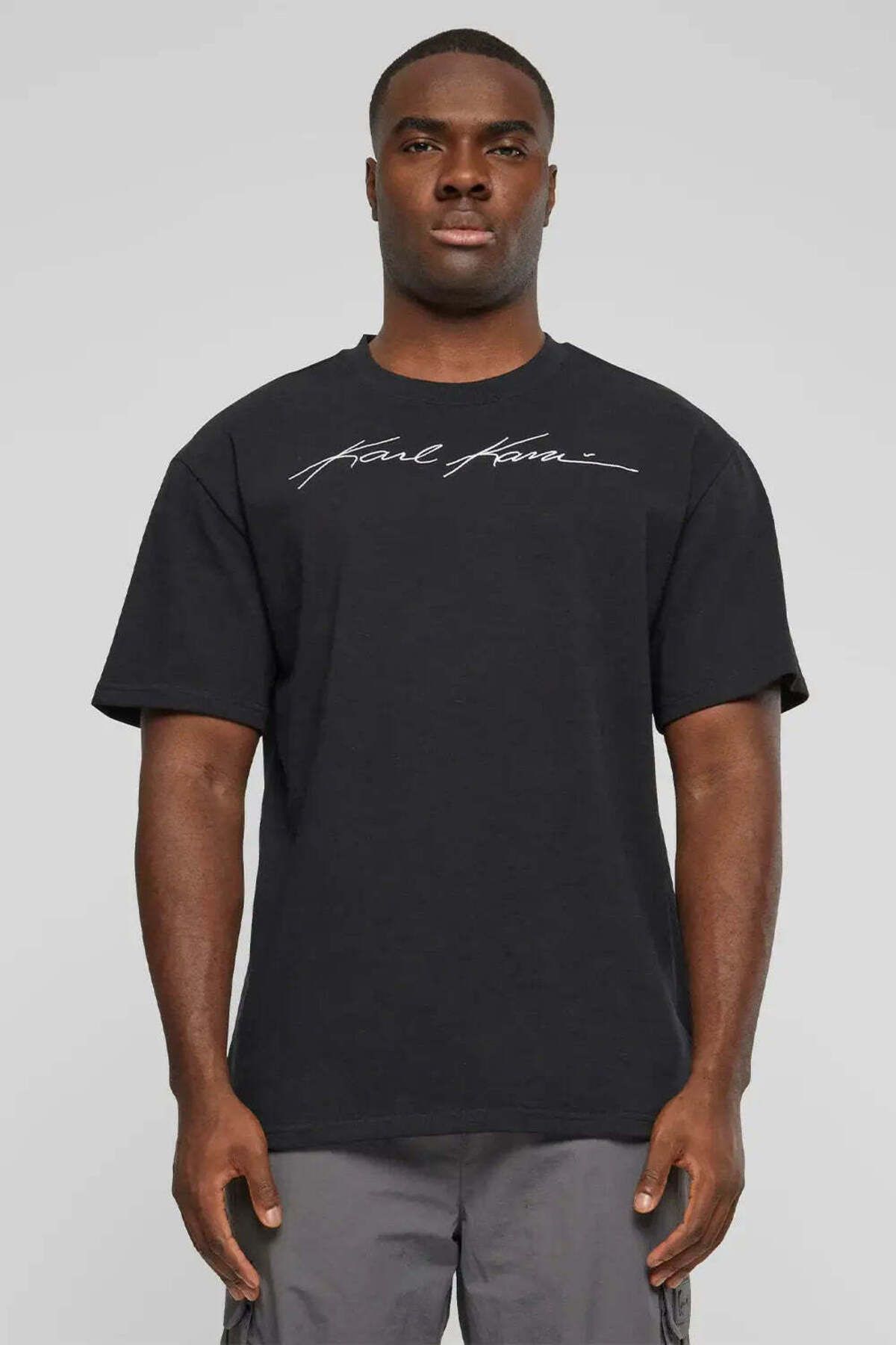 American Rag Cie Autograph Heavy Boxy T-Shirt - %100 Pamuklu Siyah T-Shirt