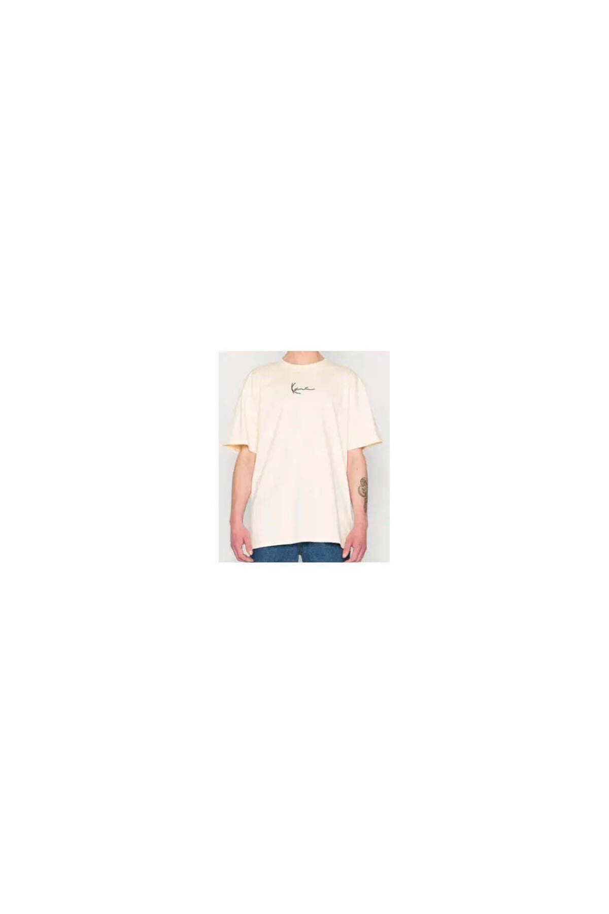 American Rag Cie Beige Renkli Small Signature Essential T-Shirt - Erkekler İçin Şıklık ve Konfor