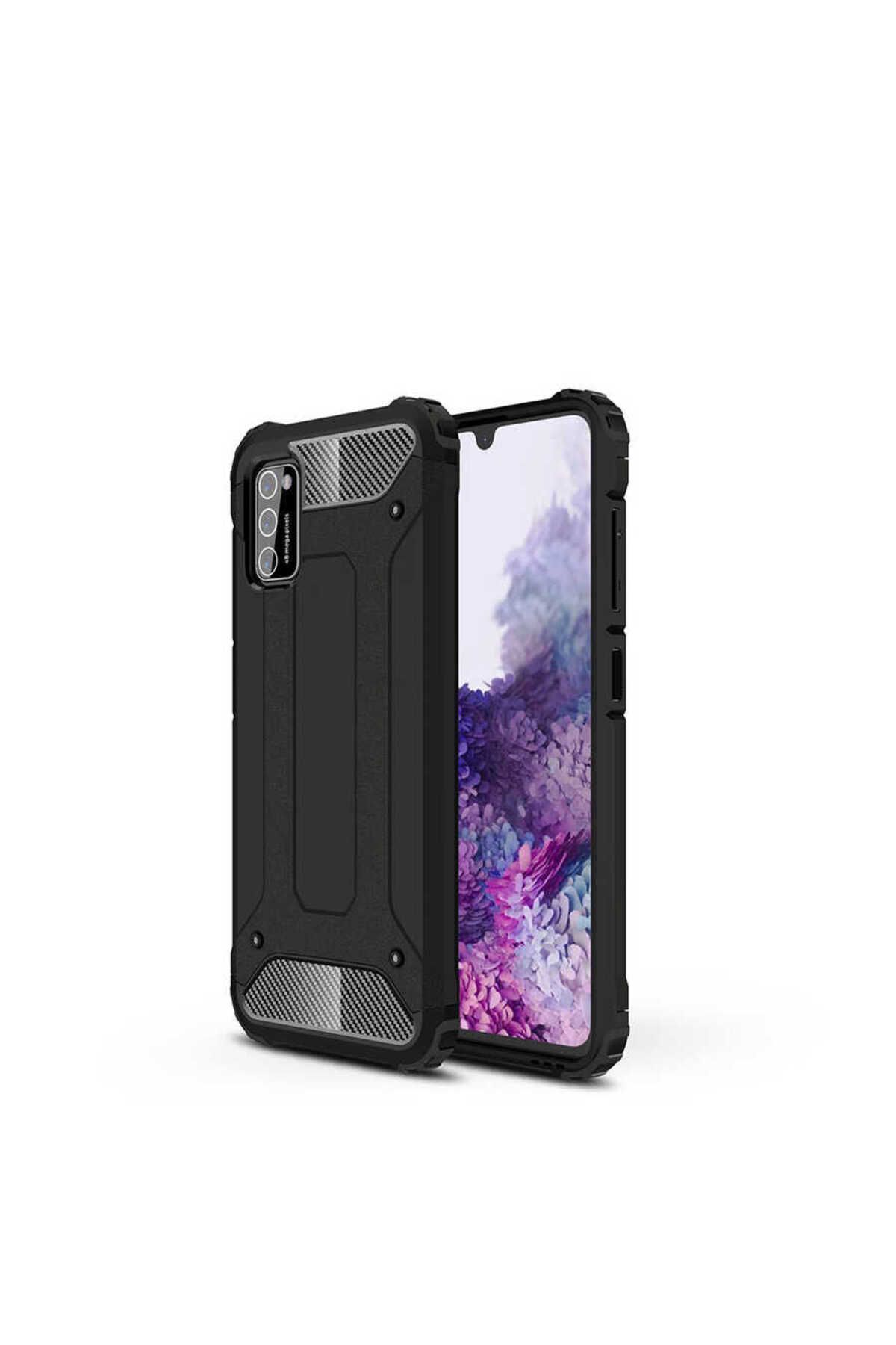 System Com Galaxy A02 S Kılıf Zore Crash Silikon Kapak