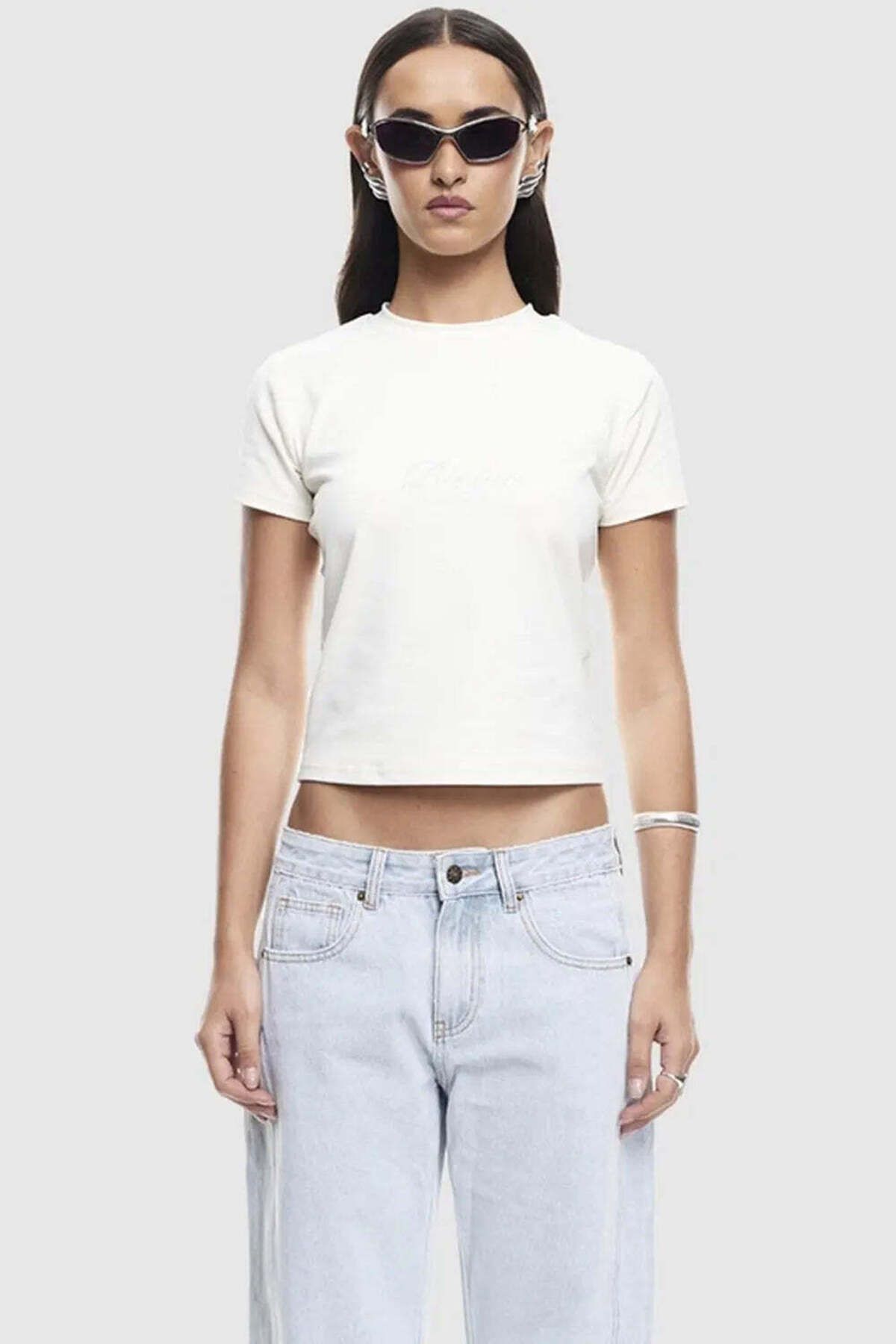 American Rag Cie Kadınlar için Bisou T-Shirt - Konforlu ve Şık İvory Renk