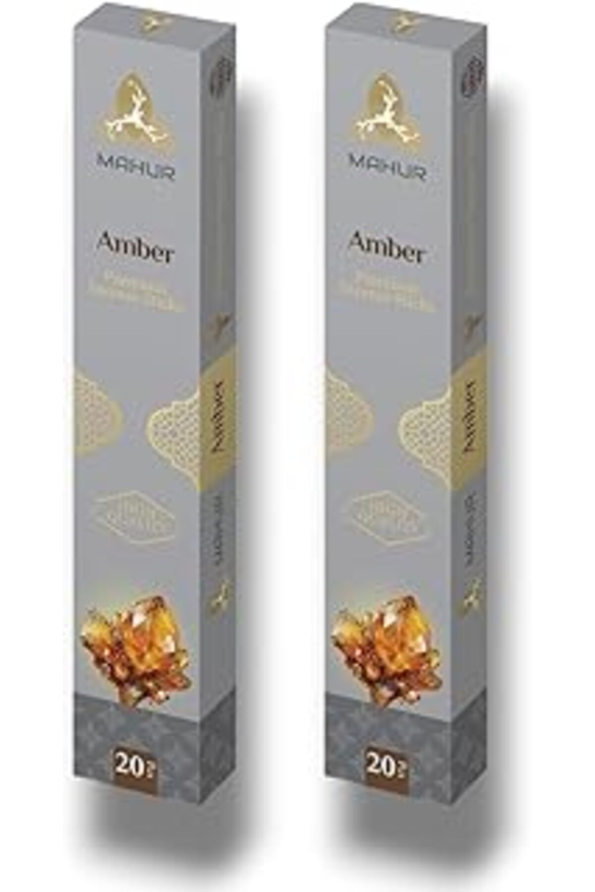 ASİTAN Mahur Amber Kokulu Premium Tütsü Çubukları, Çok Al, Az Öde, 2 Kutu - 40 Adet Tütsü