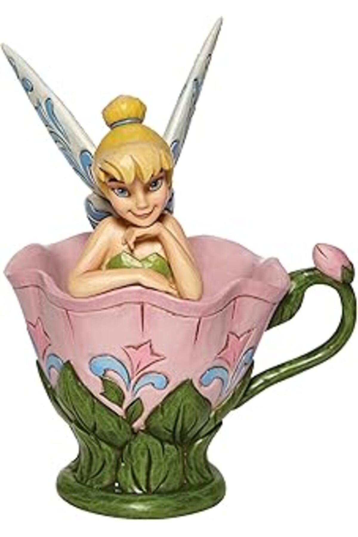 ASİTAN Enesco Traditions Tinker Bell Çiçek Figürinde Oturan 6008076 Gül Tek Beden