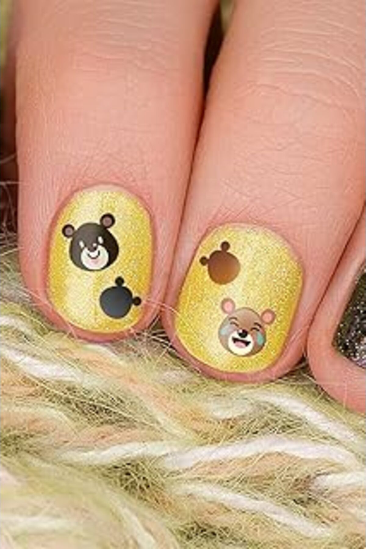 TBSProjects Artikel Ayıcık Tırnak Dövmesi, Tırnak Tattoo, Nail Art, Tırnak Sticker