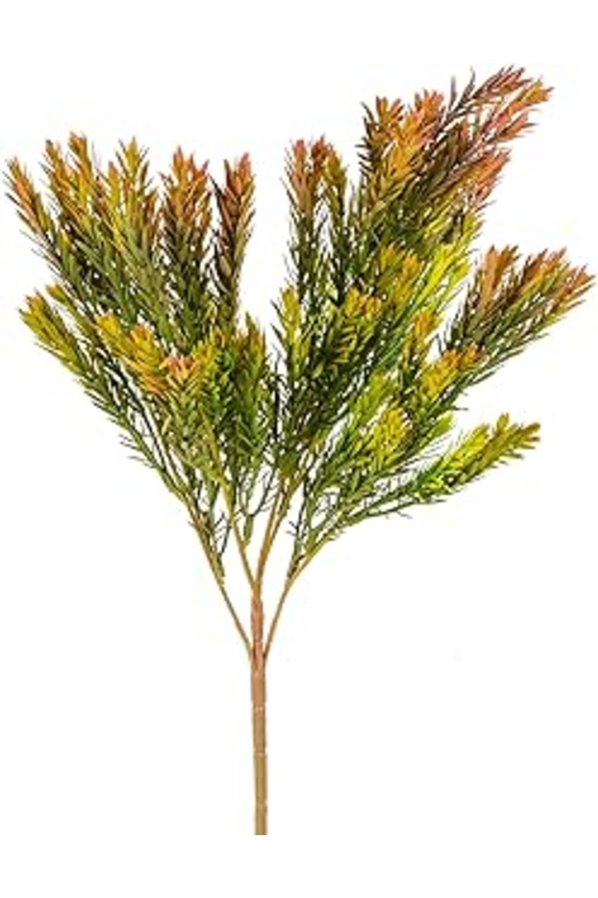 Pazarcan Herdekora Yapay Bitki Biberiye Turuncu/Yeşil 42 Cm.