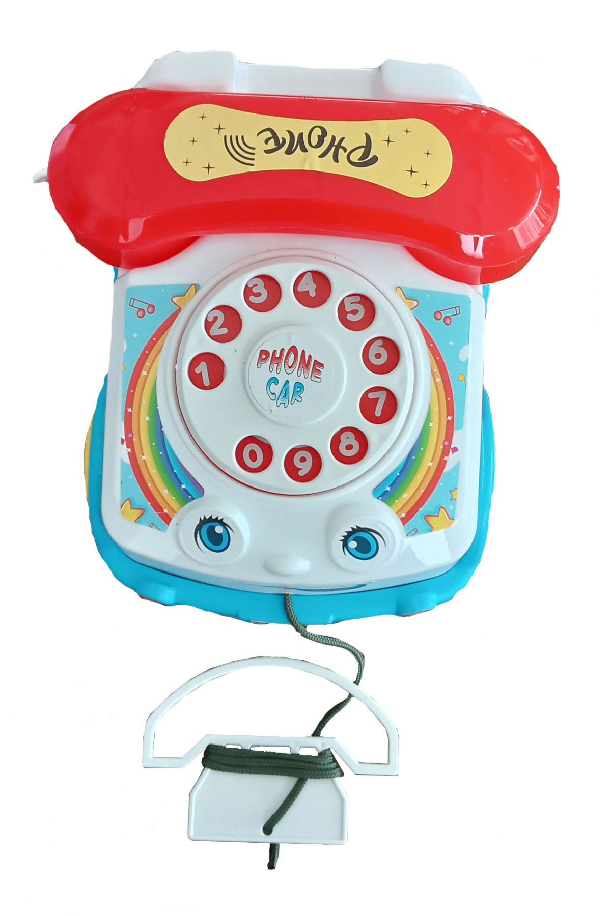 Hilal Toys Çekmeli Çevirmeli Oyuncak Telefon Araba 18x13x6 cm