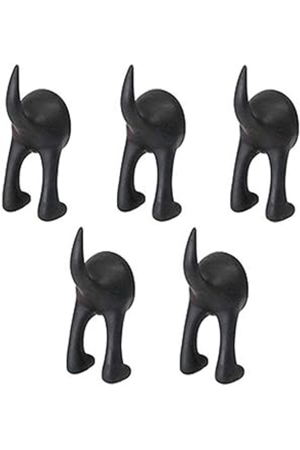 ASİTAN Bastis 404.484.37 Köpek Kuyruk Kancaları, Sentetik Kauçuk, Siyah, Kancasıyla Kullanılmayan Bir Alan