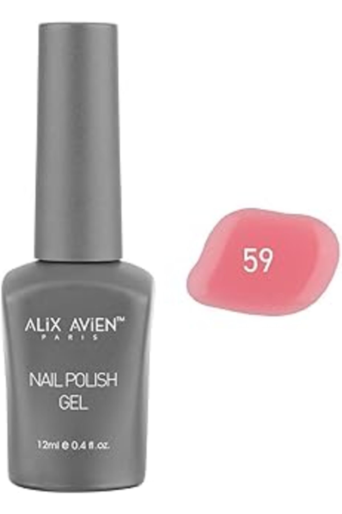 TBSProjects Alix Avien Koyu Pembe Kalıcı Oje 59-Yoğun Renk Veren Jel Oje 12 Ml-Nail Uv Gel Polish 59