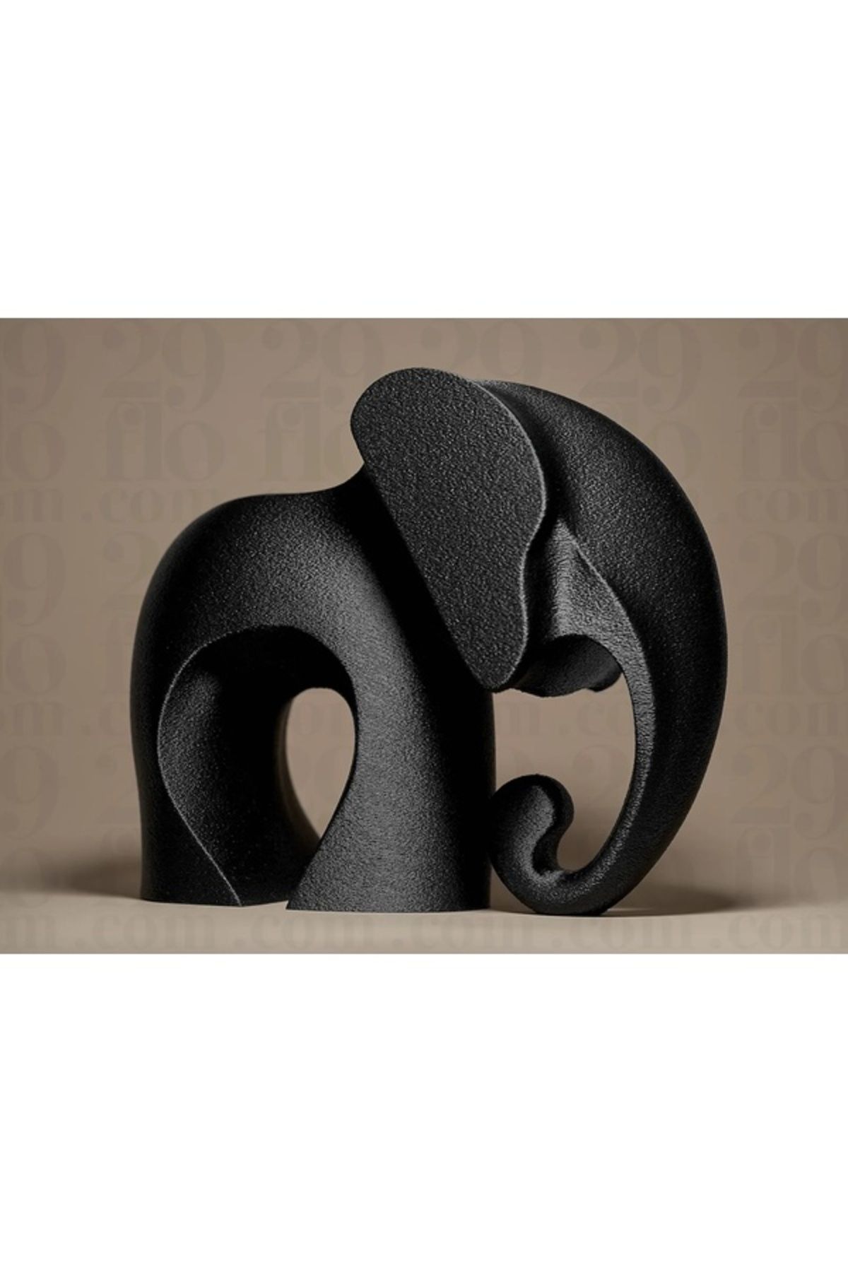 Biparca Store Asil Siyah Fil Dekoru (10 cm)