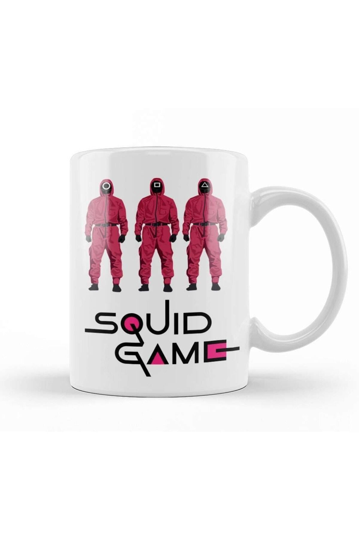 BİBANAPROMOSYON Squid Game 011 Kupa Bardak Porselen