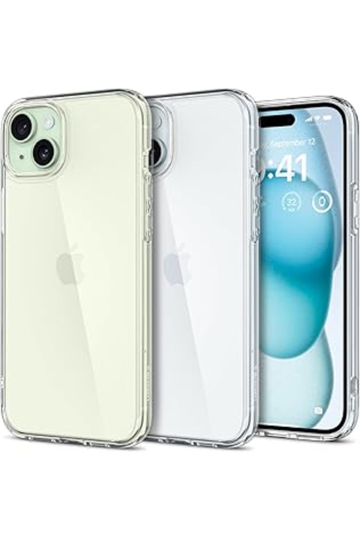 Mu Art Ahşap Iphone 15 Plus Kılıf Ultra Hybrid Crystal Clear - Acs06653