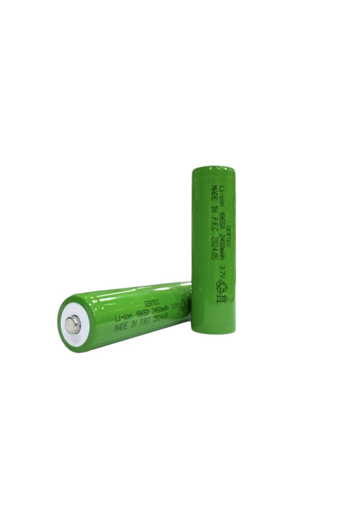 Skygo 18650 3.7V 2450 Mah 1C Li-ion Şarjlı Pil Başlı