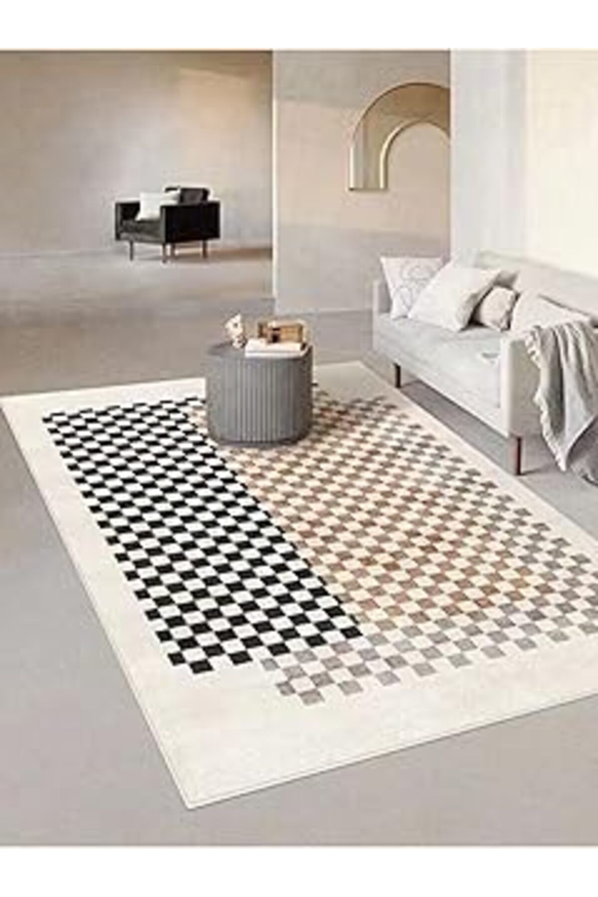 ASİTAN Yıkanabilir Salon Halısı Modern Desen Mir-17 50x80mir17333