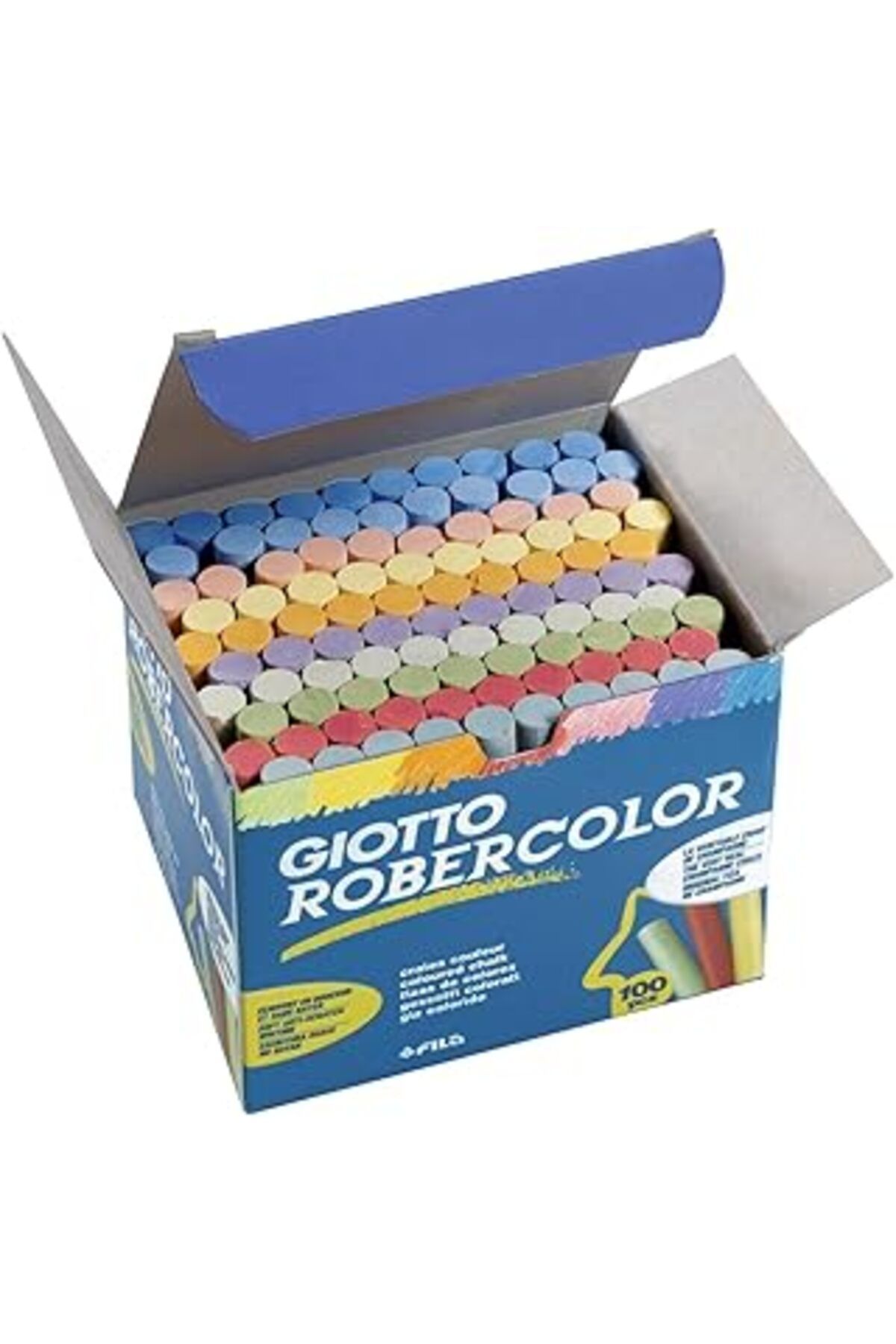 Qedii Giotto Robercolor Tebeşir, 100'Lü Kutu, Karışık Renkler