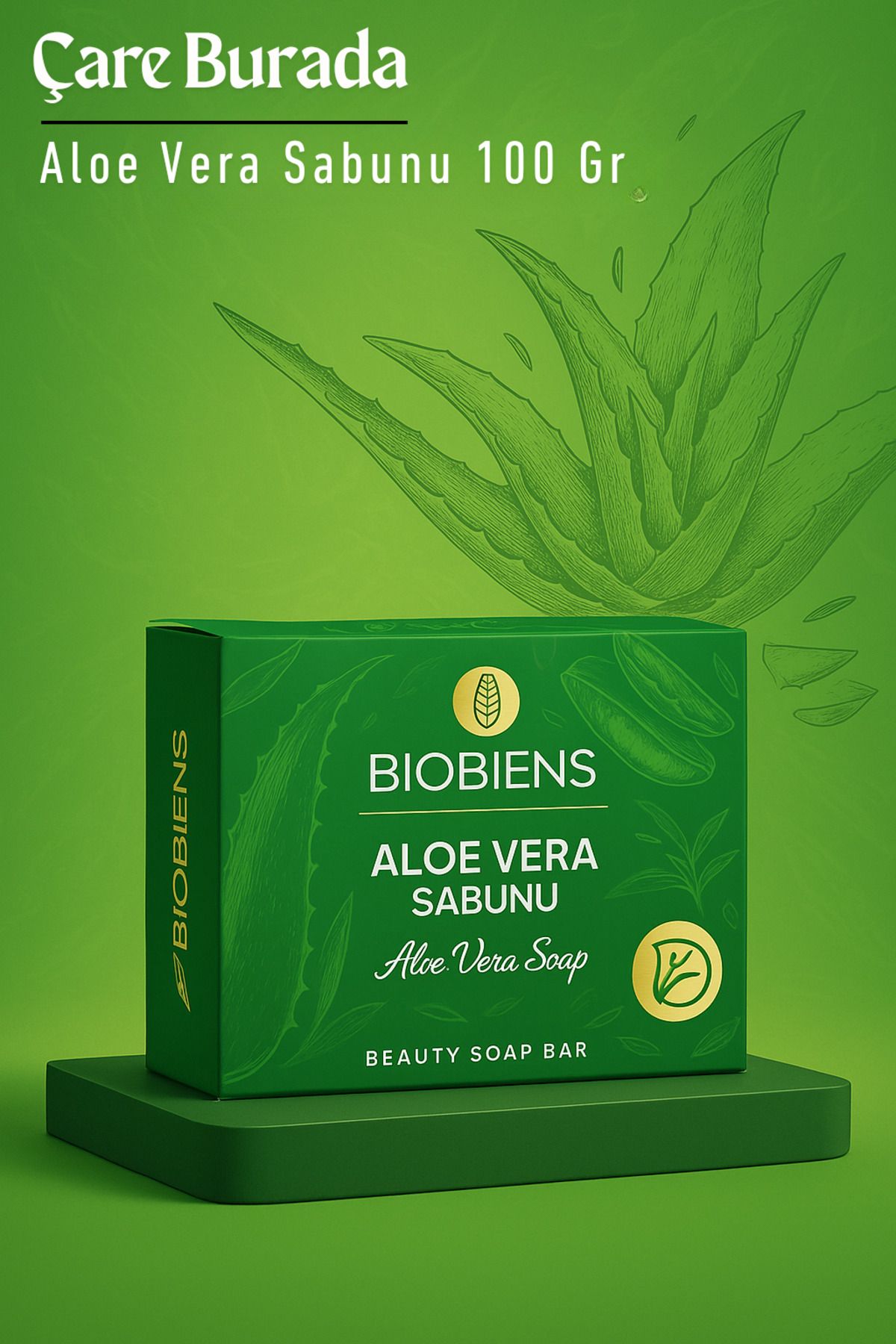 Çare Burada Biobiens - Aloe Vera Sabunu 100 Gr