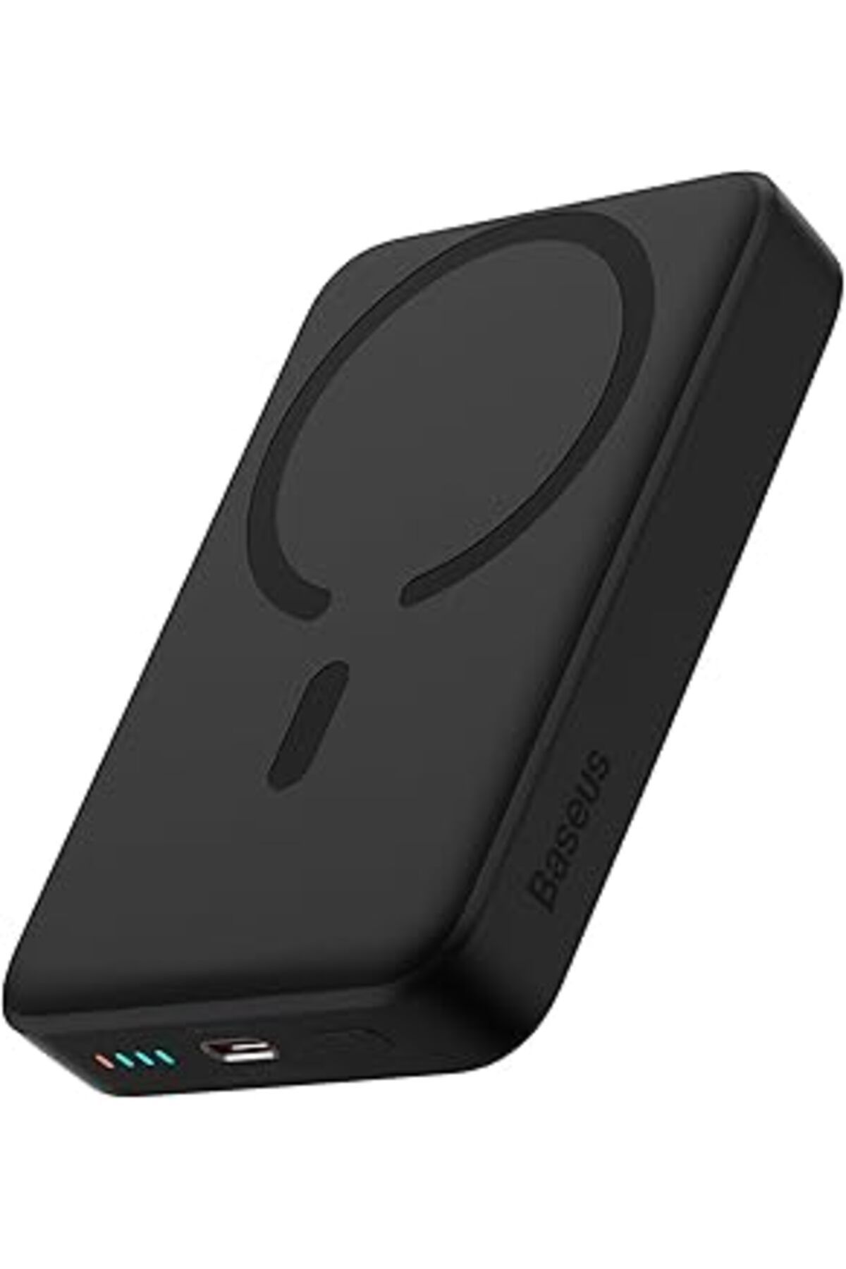 Mu Art Ahşap Magsafe Mini Type-C Kablolu Wireless Powerbank 10.000 Mah 30W-Siyah
