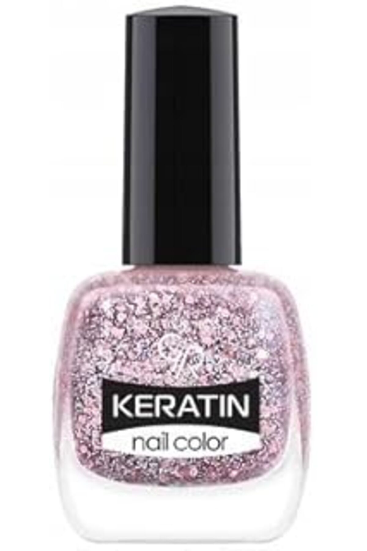 Pazarcan Rose Keratin Nail Color Glitter No:410 - Oje