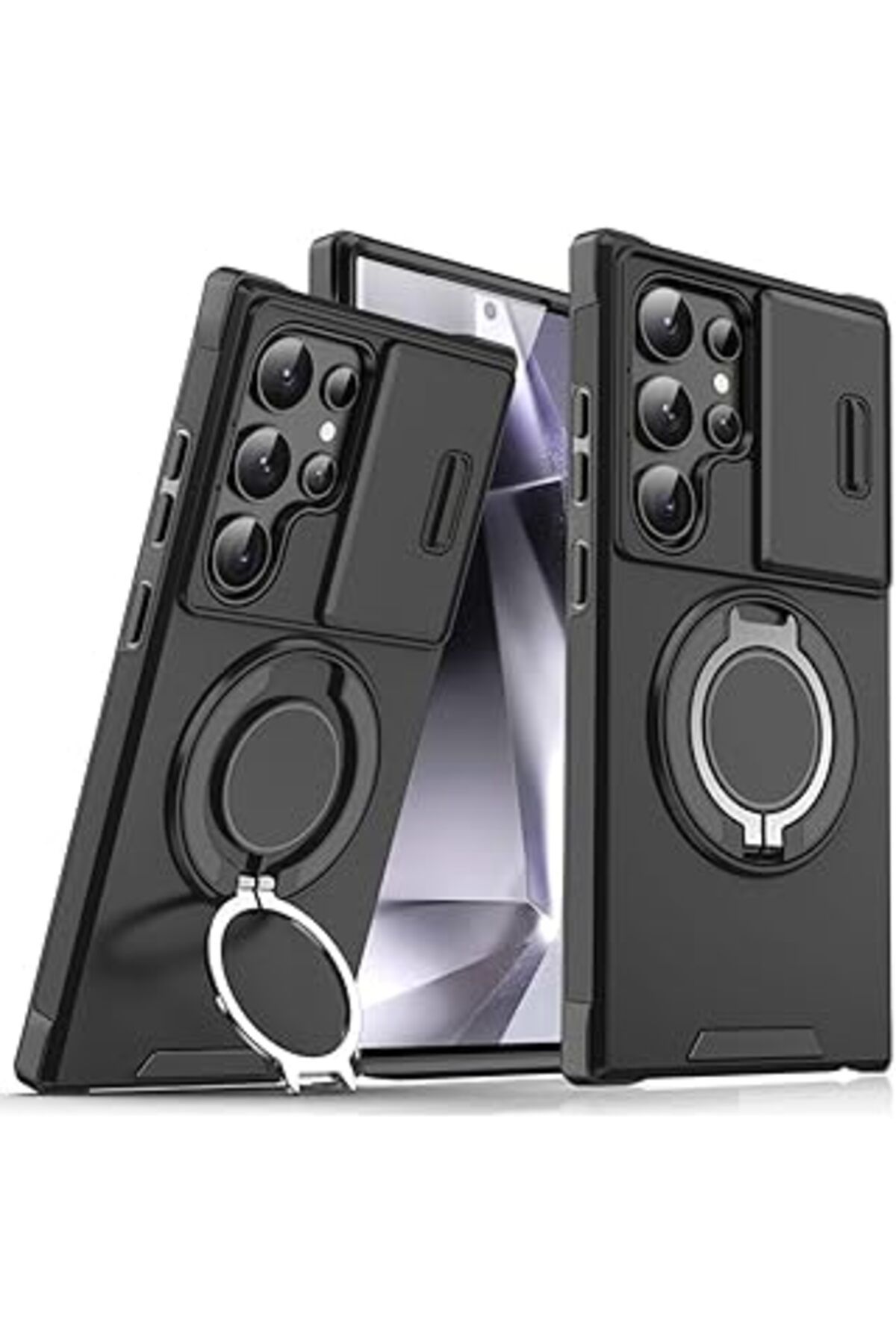 NETWORK ART Deppo Trend Samsung Galaxy S25 Ultra Için Magsafe Ile Uyumlu Kılıf Kamera Korumalı Sürgülü 360 Dere